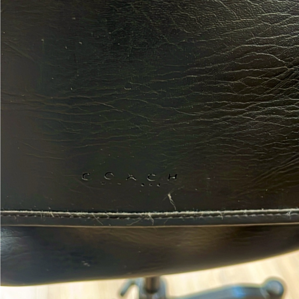 Coach Black Leather Men's Bag